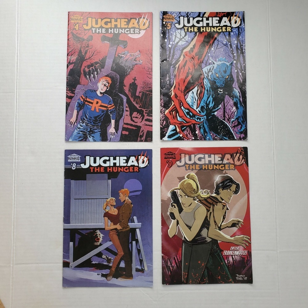 Jughead The Hunger Comic Lot Issues 4 5 8 9 Archie Madhouse Horror Werewolf